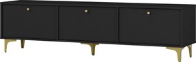 Szafka RTV stojąca TORINO 180 cm do Salonu pod Telewizor - Grafit