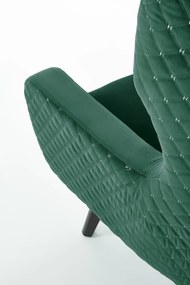 Fotel tapicerowany MARVEL VELVET zielony HALMAR