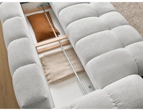 Jasnoszara sofa z tkaniny szenilowej 278 cm Everest – Bobochic Paris
