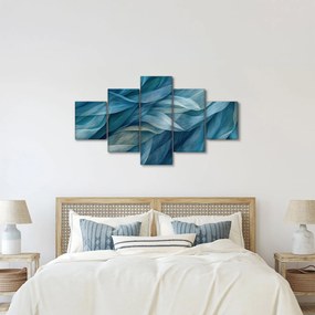 Obraz - Niebieskie i białe fale (125x70 cm)