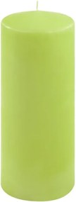 Zestaw słupkowych świec, 25 cm, Ø 10 cm, jasnozielony, 2 szt