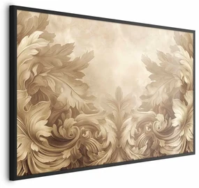 Plakat Rzeźbione ornamenty 90x60 cm z ramą czarną bez marginesu ARTGEIST B
