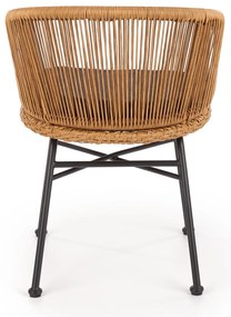 K400 krzesło czarny , naturalny, popielaty, rattan, tkanina, boho,