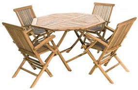 Zestaw ogrodowy teak IVORY I. 1 + 4 (poduszki GRATIS)