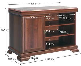 Stolik pod telewizor KORA, samoa king