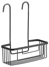 Gedy - Półka wisząca do prysznica SMART 37,5x30 cm, czarna, matowa