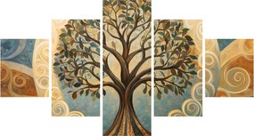 Obraz – Drzewo życia i spirale (125x70 cm)