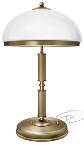 Duża złota biurkowa lampa mosiężna R-B2-P