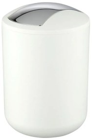 Biały kosz na śmieci Wenko Brasil, 21 cm
