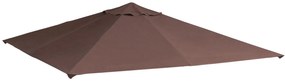 Outsunny Zamienny dach do pawilonu ogrodowego, poliester, 2,98 x 2,95 m, kolor kawa