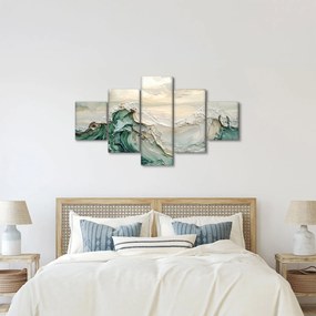 Obraz - 3D abstrakcja morza (125x70 cm)