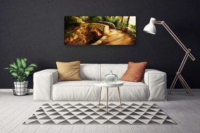 Obraz canvas Malowniczy Most wśród Drzew