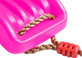 Huśtawka ogrodowa dla dzieci plastikowa ZOYA różowa