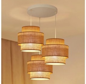 Brilagi - Lampa wisząca SPACE YUTE 3xE27/15W/230V beżowo-biała