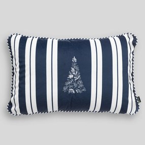 Poszewka na poduszkę Blue &amp; White Noel 60x40 cm