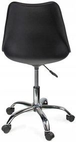 Czarne krzesło obrotowe z regulacją - Tunier 3X