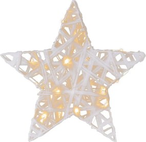 Gwiazda z brokatem, ciepła biel, 20 diod LED, Ø 30 cm