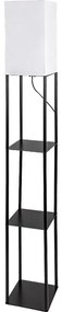 Brilagi - Lampa stojąca z półkami GRADUS 1xE27/40W/230V 150 cm czarna/biała