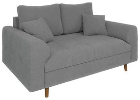 Szara sofa z materiału bouclé 150 cm Ariella – Ropez