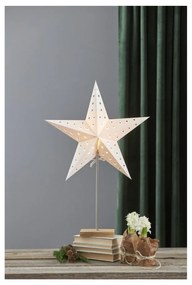 Biała dekoracja świetlna w kształcie gwiazdy Star Trading Star, wys. 65 cm