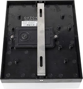 Lampa ścienna zewnętrzna czarna IP44 w tym LED z czujnikiem zmierzchu - Dualy