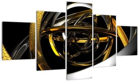 Obraz nowoczesnej abstrakcji (125x70 cm)