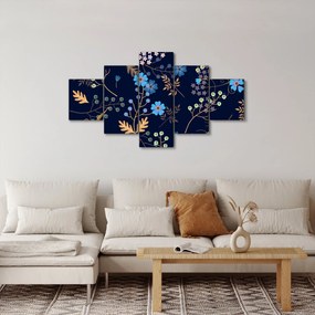 Obraz - Jesienne kwiaty (125x70 cm)