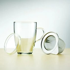 Simax 179 szklany kubek z sitkiem i pokrywką Tea for one 0,35 l