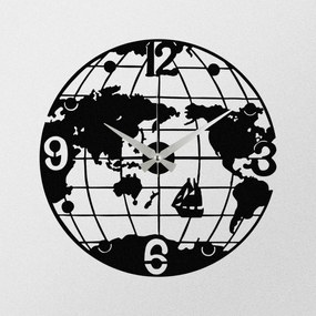 Zegar ścienny World S018 Black, 48 x 48 cm