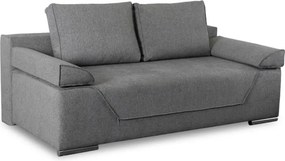 Sofa Rozkładana z Funkcją Spania RENO Dwuosobowa Szara Nowoczesna do Salonu
