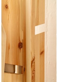 Wieszak z litego drewna sosnowego w naturalnym kolorze 60x186 cm Keeper – Karup Design