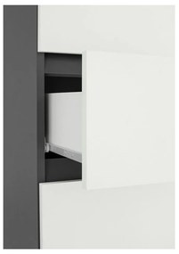 Biała wysoka wąska szafka łazienkowa 38x180 cm Wisla – Støraa