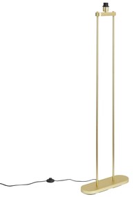 Nowoczesna lampa podłogowa mosiądz - Thijmen Nowoczesny Oswietlenie wewnetrzne