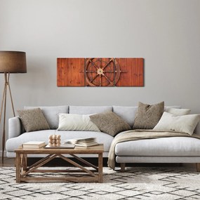 Obraz steru (z zegarem) (90x30 cm)