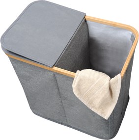 Kosz na pranie, dwukomorowy, KESPER