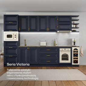 Klarstein Vinovilla Victoria 57cm 17Butelek Winiarka Podblatowa Dwustrefowa Krem