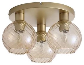 Searchlight 44521CP - Lampa sufitowa RADIANCE 3xE27/60W/230V śr. 37,5 cm złota
