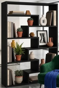 Minimalistyczny Regał Czarny Stojący Lub Wiszący R0-G04