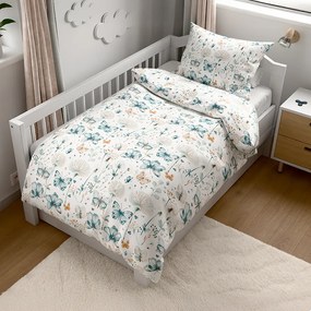 PrzytulneMieszkanie.pl PrzytulneMieszkanie.pl Pościel krepowa do łóżeczka Renforcé ELIVINE biała Rozmiar pościeli: 45 x 65 cm | 90 x 140 cm