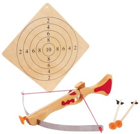 Small Foot - Duża kusza ze strzałami i tarczą