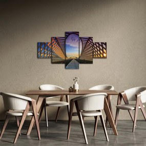 Obraz nowoczesnej architektury mostowej (125x70 cm)