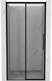 Mexen Rox drzwi prysznicowe rozsuwane lewe 115 cm, czarna ramka, czarne - 8C2-115-000-70-70-L