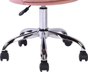 Fotel biurowy ROSE VELVET, staroróżowy