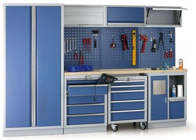 Szafka warsztatowa pod blat EXPERT, 1 półka, 680 x 455 x 910 mm, niebieski