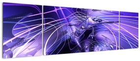Obraz abstrakcji technicznej (170x50 cm)