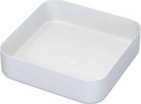 Umywalka nablatowa LJORDAL 40x40 cm stal/biała