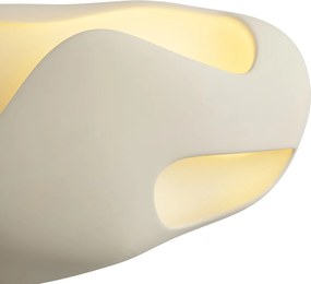 Lampa ścienna Japandi kremowa 30 cm - Pietra