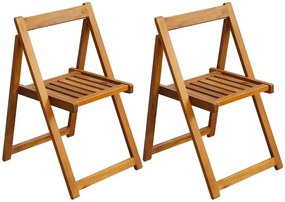 Akacjowe krzesła ogrodowe 2 szt T3-F46