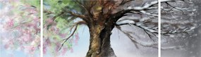 Obraz - Drzewo czterech pór roku (170x50 cm)