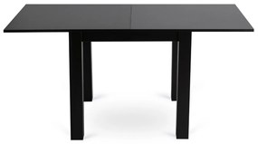 Stół Kwadratowy Rozkładany MAX 80-160 cm Czarny Nowoczesny Loft
